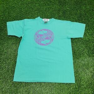 Vintage 1984 Southwestern Navajo Shirt Large 21x26 Teal Blue